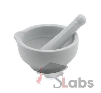 Mortar And Pestle (Porcelain)