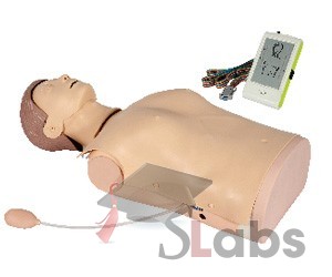 Half-Body CPR Training Manikin With Monitor