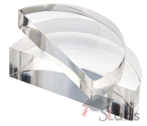 Semi Circular Prism Glass Block